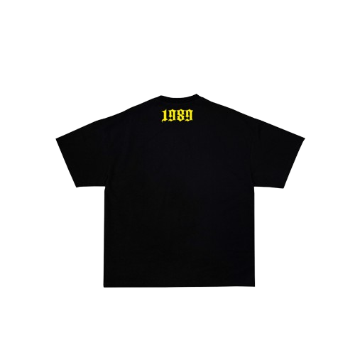 1989 black T-shirt yellow letters